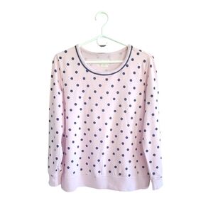 Kate Spade Polka Dot Loungwear PJ Top, L